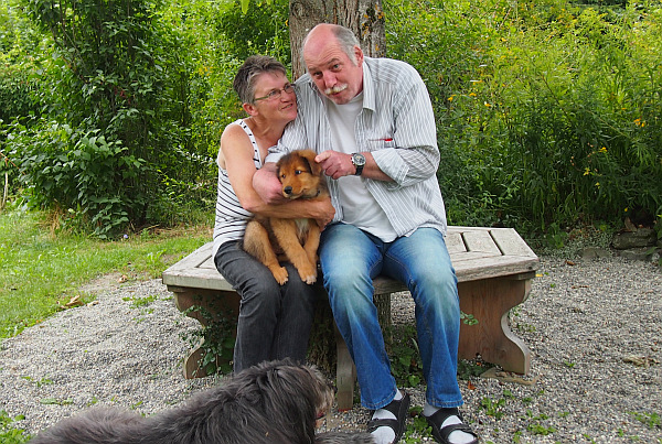 Lucky, Angelika, Attila und Peter